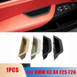 BMW 호환 X3 X4 F25 F26 2010- 블랙 앞 좌측 운전석 도어 핸들 패널 트림 교체용 차량 팔걸이 손잡이 커버
