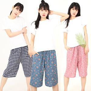 [기타]22SS 폭스 풍경인견 7부 잠옷 바지 여성용