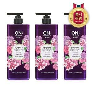 [온더바디] 퍼퓸 약산성 해피브리즈 바디워시 로즈 아이리스향 900ml...