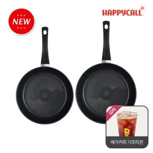 [30%혜택+메가커피 기프티콘 증정] HC해피콜 NEW 컴포트 다이아몬드 후라이팬 2종세트(24팬+28팬)