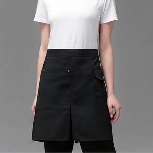 편한 앞트임 카페앞치마 블랙 미용실 식당 레스토랑 미니 하프앞치마