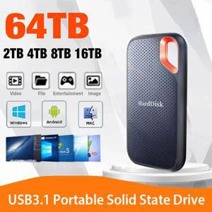 외장 하드 리더기 외장형 드라이브 1TB 휴대용 SSD 디스크 2TB 고속 솔리드 스테이트 노트북 Mac PC용 모바일