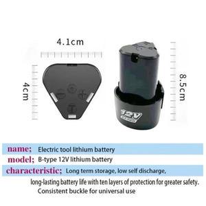 전기 스크루 드라이버용 충전식 리튬 이온 배터리, 미니 앵글 연마기 도구, , 12V, 6800mAh