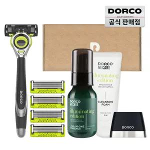 (15%즉할) 도루코 3D모션 스타터킷V2 면도세트(면도기+면도날 4입+폼+에센스+스탠드)