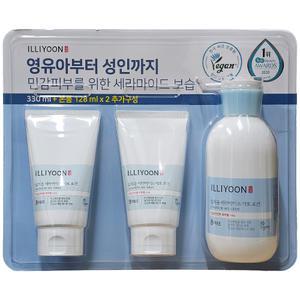 일리윤 세라마이드 아토 로션 330ml + 128ml x 2개 저자극 영유아로션