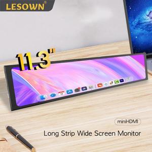 LESOWN 소형 확장 스크린 LCD 와이드 바 모니터 11.3 8.8 7.9 인치 440