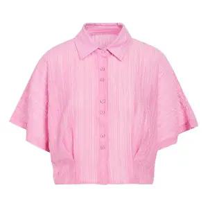 [JJ지고트](신세계 사우스시티)핀턱 맞주름 세미크롭 블라우스 GR8N0BL301