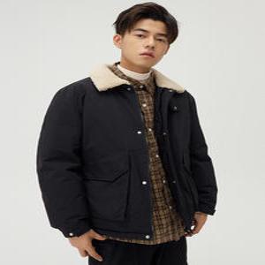 남자 경량 패딩 항공점퍼 깔깔이 야구 간절기 겨울 야외 산 의류 대형 포켓 스탠드 칼라 다운 재킷 루즈 피