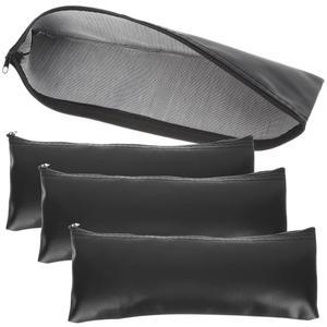 질리 마이크 수납 케이스 파우치 하드 휴대용 가방 충격 방지 보컬 프로텍터 야외 여행용 4pcs