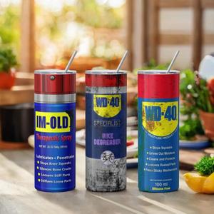 WD40-더러운 패턴 보온병 컵 20온스 스테인레스 스틸 절연 스트레이트 워터 언제든지 병 누출 방지 식품 등