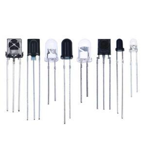 60개 3mm 5mm 850 940nm VS1838 IR LED 방출 다이오드 모듬 키트 송신기 수신기 적외선 램프  터 포토 트랜
