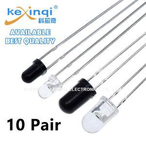 10pair F3mm F5mm LED 적외선 방출 다이오드 빛 850nm 940nm IR 수신기  터 포토 트랜지스터 안드로이드 DI