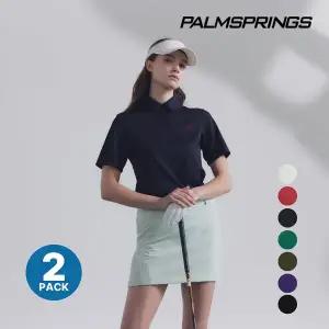 [팜스프링스][2PACK] [팜스프링스] 여성 드라이쿨 반팔 카라티셔츠 (7 color) 1+1