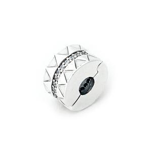 [당일출고]  스파클링 제기드 라인스 실버 클립 참 798067CZ