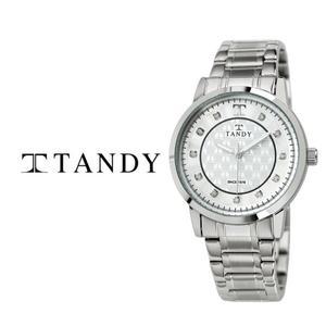 [기타][TANDY] 탠디 시그니쳐 럭셔리 메탈 (오스트리아 스톤 식입) T-3914 실버 남자손목시계