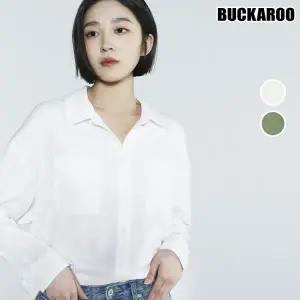 [롯데백화점]버커루 여성 레이온 루즈핏 베이직 긴팔 셔츠 B235SH540P