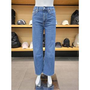 [파주점][Calvin Klein Jeans][캘빈클라인진]CK진여성 하이라이즈 와이드 앵클 데님팬츠(J224473-1A4)