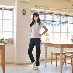 블랙 하의 생활복 화이트라인 체육복rst101
