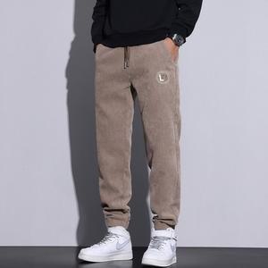 남성 데일리 배기핏 바지 허리밴딩 빅사이즈 슬랙스 봄가을 캐주얼 스포M3