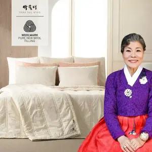 [선물추천특가] 박술녀 도톰 양모 순면 워싱 이불2장+베개커버2장 Q퀸 (작품명 영화)