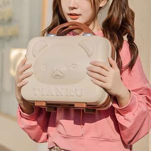 곰돌이 레디백 14인치 귀여운 캐리어 결합 보조 여행가방