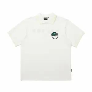 반팔티 CQK M4121PTS80OWT 남성 버킷 베이직 피케 티셔츠 OFF WHITE