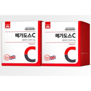 고려은단 메가도스C 3000 영국산 비타민C 100포, 2개