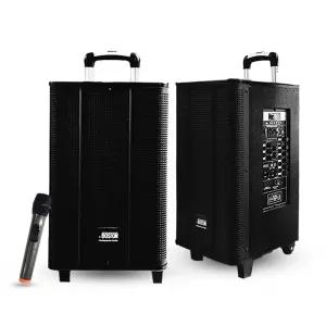 300W 2채널 블루투스 이동충전식 앰프스피커 PDK-5225A 무선핸드마이크