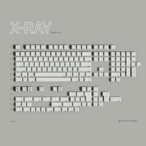 PBTfans 엑스레이 ABS 더블샷 체리 프로파일 MX 키캡 KBDfans 베이스 키트