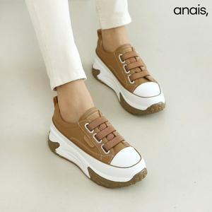 [아나이스] 소가죽 스트링 스니커즈 4.5cm_24FW148 [무료배송]