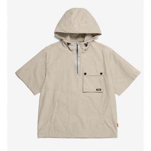[내셔널지오그래픽] N232UFT080-101 가슴포켓 우븐 반팔 HOODY ANORAK - OAK