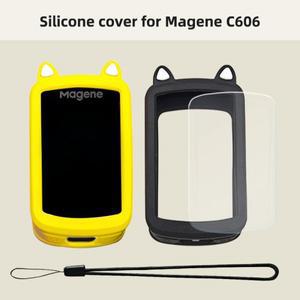 호환품 Magene C606 용 실리콘 보호 커버 LCD 화면 보호기 GPS 자전거 컴퓨터 케이스