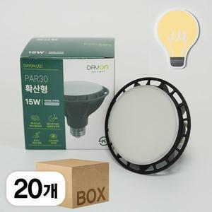 [기타]데이온 LED PAR30 15W 확산형 4000K 주백색 20개 1박스 E26