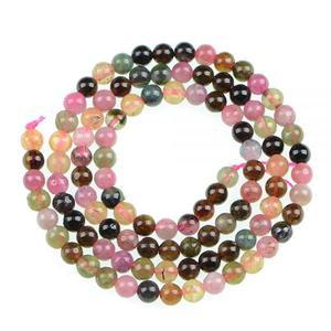 AD Beads 천연 수박 토르말린 라운드 원석 비즈 15.5 (4mm) 548938