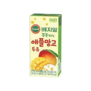 JUNGFOOD 베지밀 꼭꼭 씹히는 망고 두유 190mlx48팩 10184649