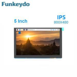 DSI 디스플레이, 라즈베리 파이, 5 인치, MIPI 800X480 TFT 정전식 터치 스크린, LCD 모니터 지지대, 우분