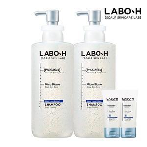[라보에이치] 탈모증상완화 샴푸 두피쿨링 400ml 2개+증정