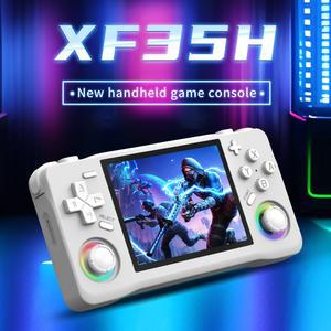 2025 레트로 XF35H 128GB 내장 플레이어 시스템 게임 콘솔 포켓 리눅스 5인치 휴대용 화면 IPS 비디오