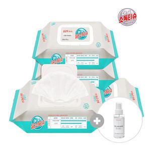 닥터큐 살균소독 티슈 80매x4팩+에프에이 손소독제 25ml