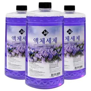 조 액체세제 1.5L - 3개 세탁세제 바이올렛향 일반드럼/겸용