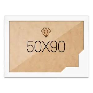 /누니액자 보석십자수액자 50x90 고급형 우드화이트