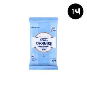 크리넥스 마이비데 휴대용 화장실용 물티슈 10매 1팩