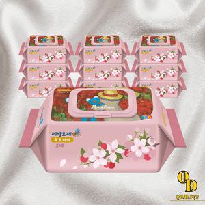 아기물티슈 페넬로페 프르미에 로제 캡형 70매 10팩