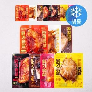 한끼통살 소스 통살 닭가슴살 7종 x 2개입 세트 1400g (냉동), 1세트 one option