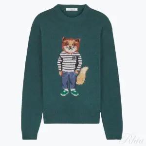 메종키츠네 드레스드 폭스 인타르시아 점퍼 NM00809KH0002 P379