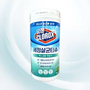유한 크로락스 살균세정티슈 100매 후레시센트