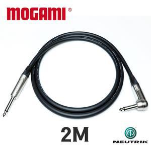모가미 MOGAMI 3368 TS + TS ㄱ자 꺽임 뉴트릭 프리미엄 기타 케이블 2M