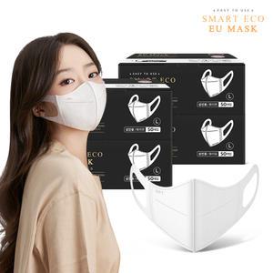 [스마트에코 이유마스크] 국산/새부리형/3D/일회용마스크 성인용 화이트 200매