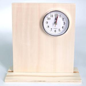 나무탁상시계만들기세트(사각)/점토공예재료 어린이 초등 미술준비물 DIY 공예공작작품