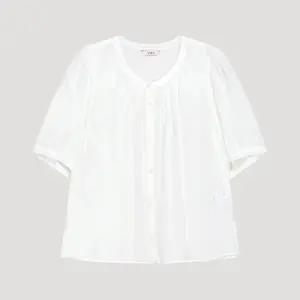 [롯데백화점]리스트 라운드넥 볼륨 소매 블라우스 TWWBLP62050